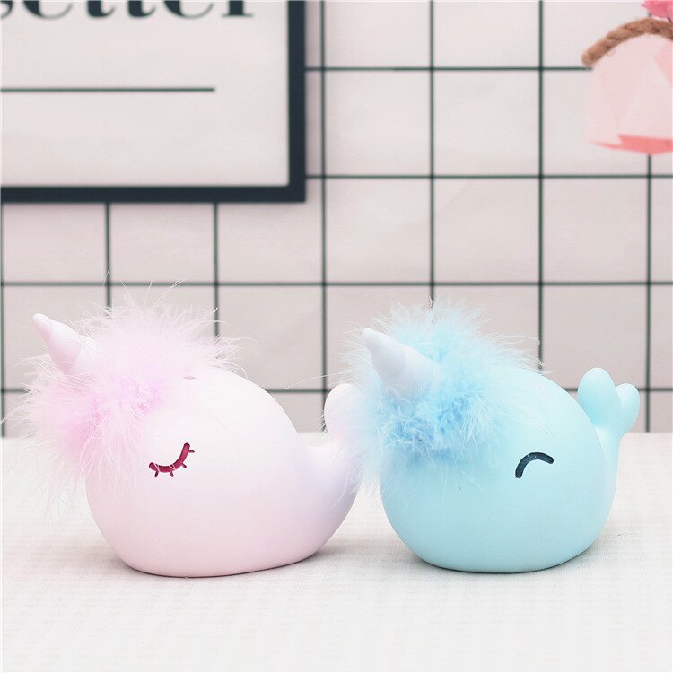 Pastel Narwhal Piggy Bank