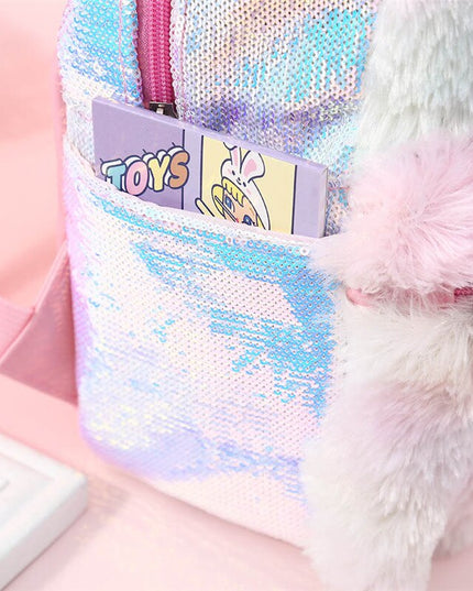 Fuzzy Unicorn Backpack