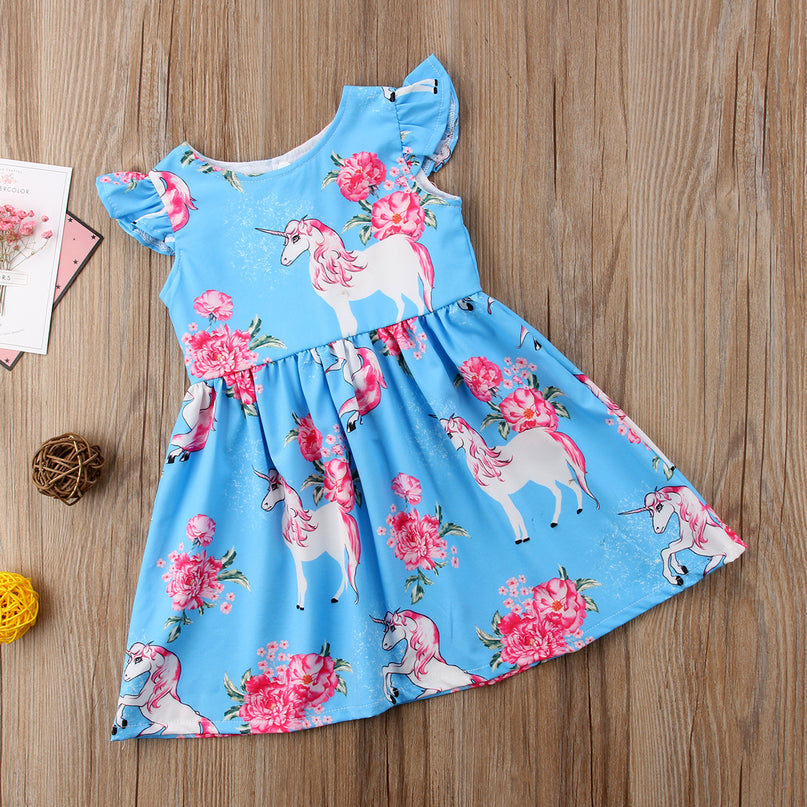Unicorn Dress Blue