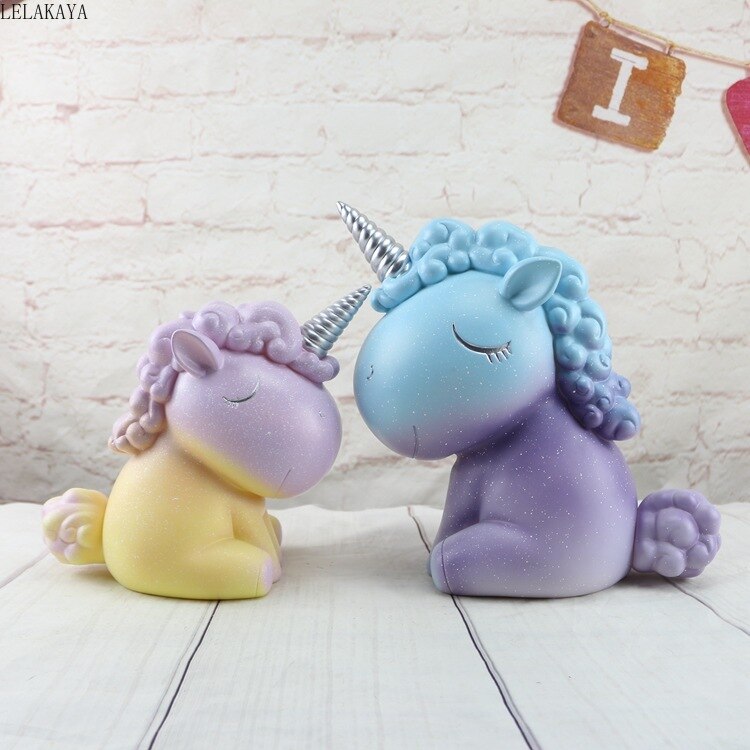 Jumbo Glitter Unicorn Piggy Bank