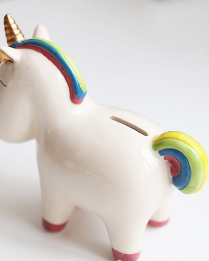 Smiling Unicorn Piggy Bank