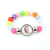 Rainbow Beads Unicorn Bracelet