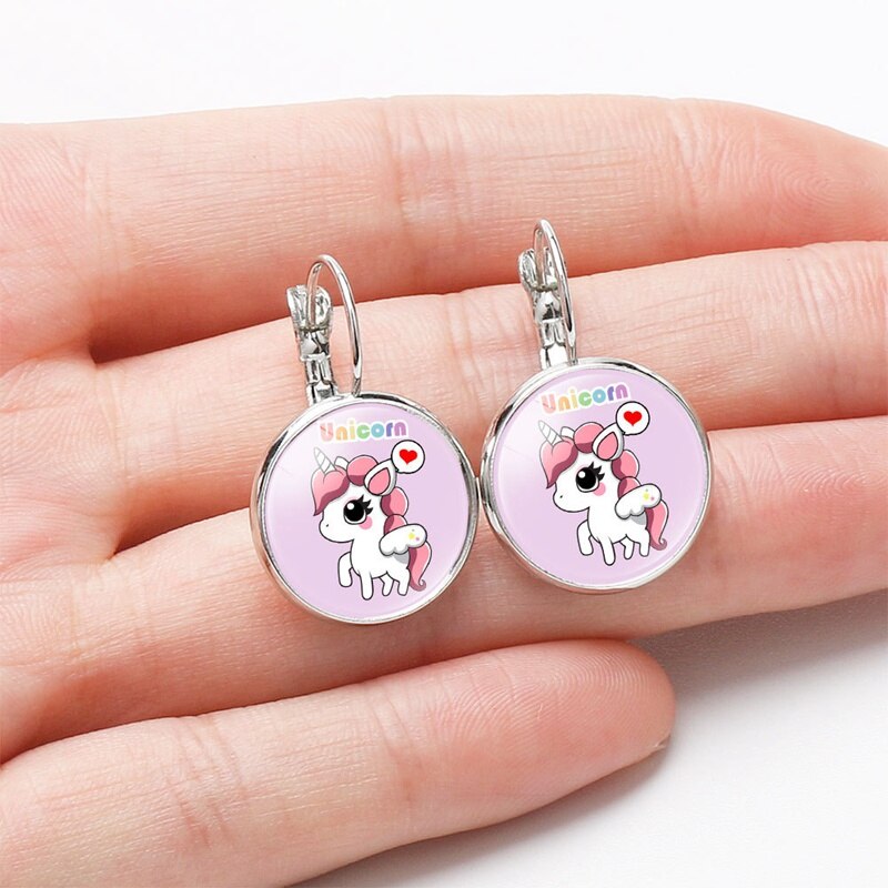 Big Unicorn Earrings