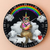 Cat Unicorn Clock