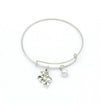 Pearl Unicorn Bangle Bracelet