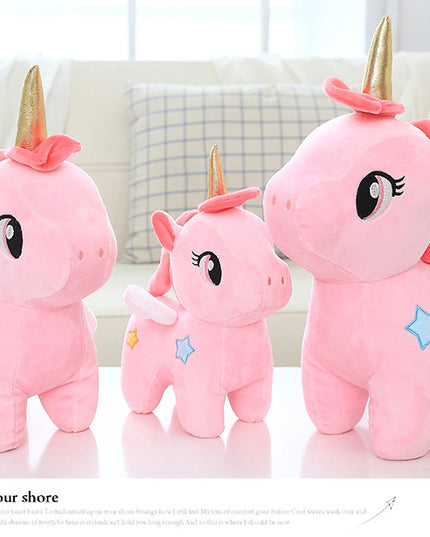 Small Pink Unicorn Plush