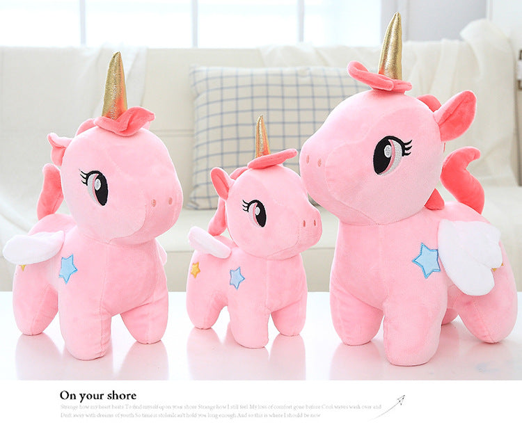 Small Pink Unicorn Plush