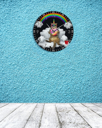 Cat Unicorn Clock
