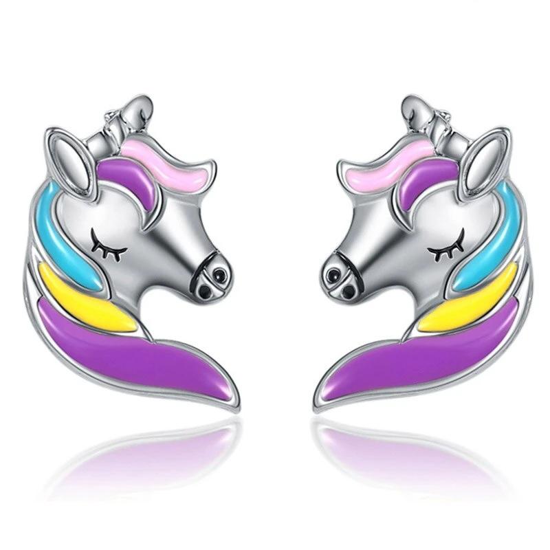 Unicorn Head Earrings