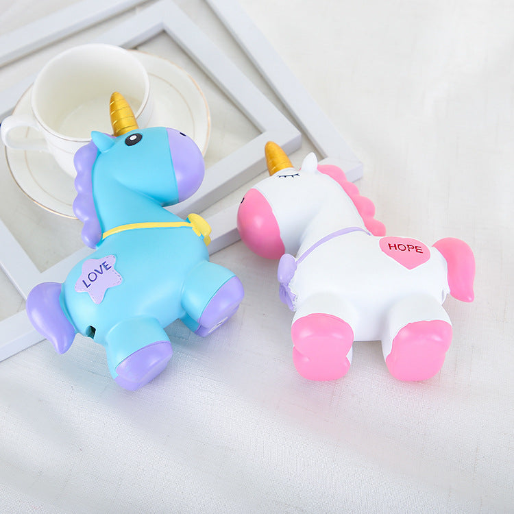 Standing Unicorn Pony Piggy Bank