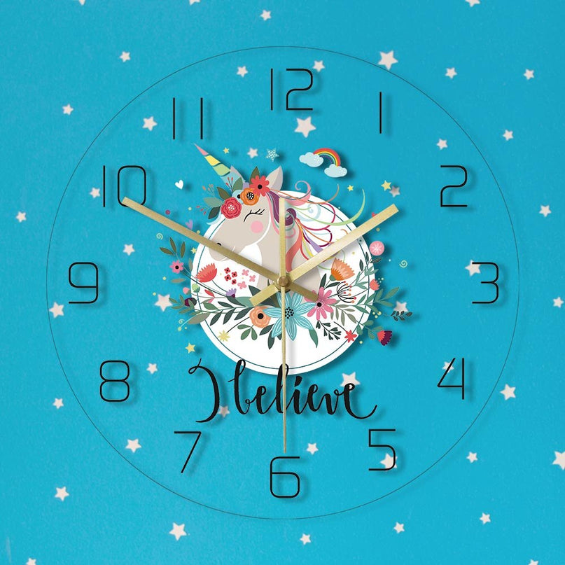 Silent Unicorn Clock