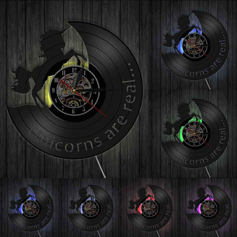 Unicorn Vintage Clock