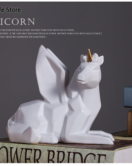 Geometric Alicorn Piggy Bank