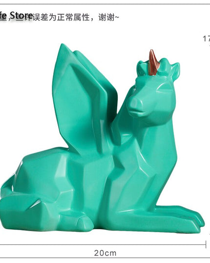 Geometric Alicorn Piggy Bank