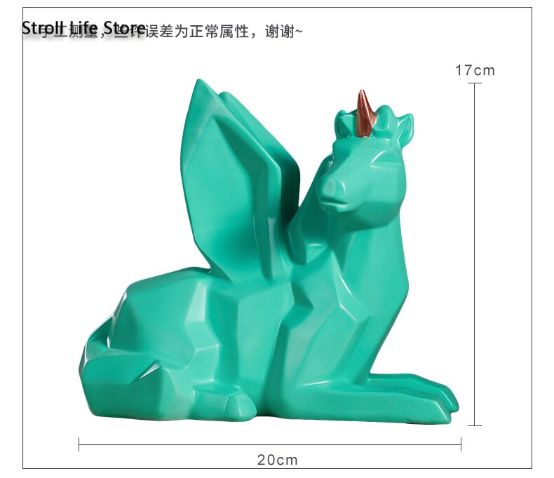 Geometric Alicorn Piggy Bank