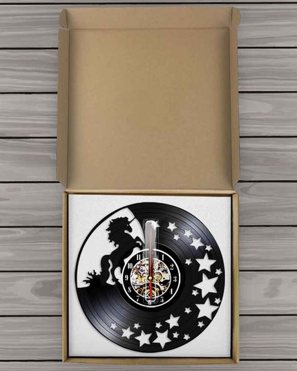 Unicorn Vinyl Clock
