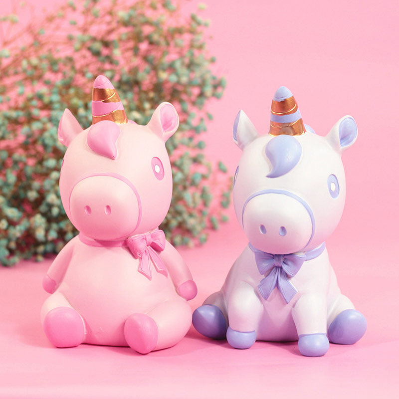 Chubby Unicorn Pig Piggy Bank