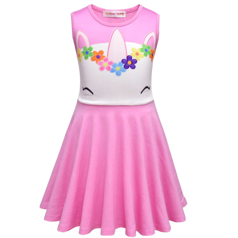 Colorful Flower <br>Unicorn Dress