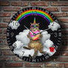 Cat Unicorn Clock