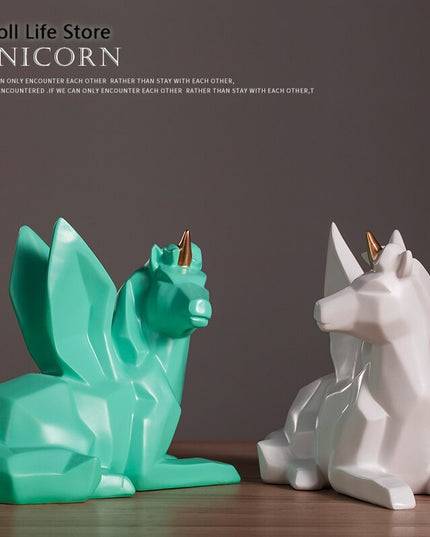 Geometric Alicorn Piggy Bank