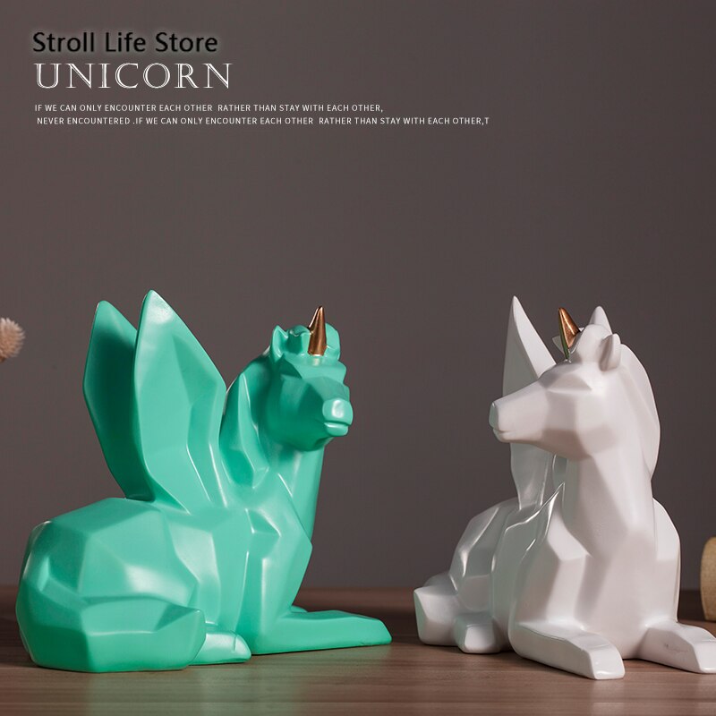 Geometric Alicorn Piggy Bank