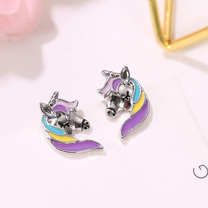 Unicorn Head Earrings