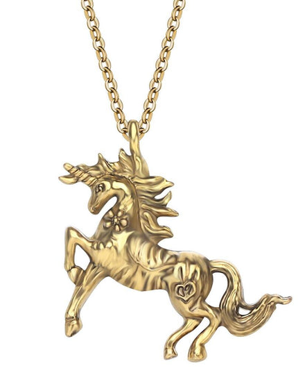 Antique Unicorn Necklace