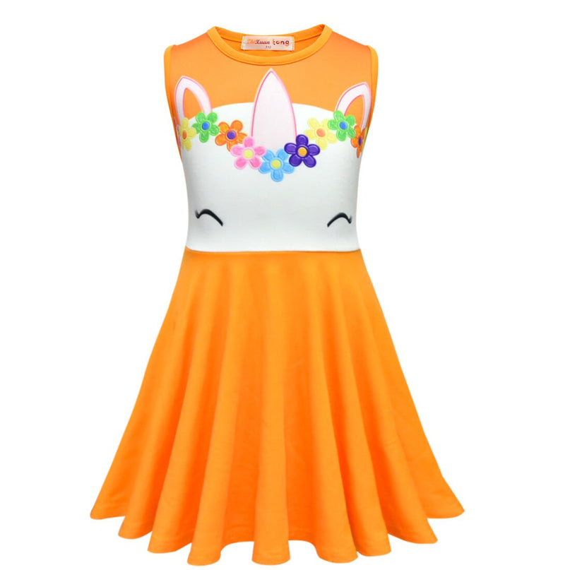 Colorful Flower <br>Unicorn Dress