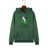 Unicorn dinosaur hoodie green