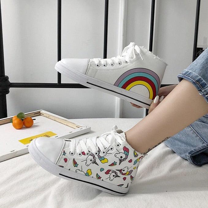 Unicorn Canvas Sneakers