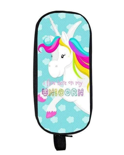 Blue Unicorn Pencil Case