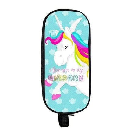 Blue Unicorn Pencil Case