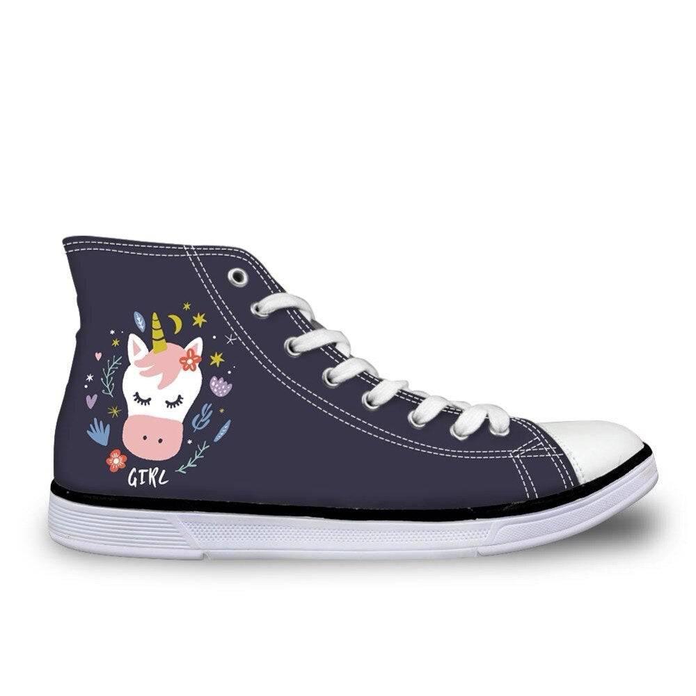 Unicorn High Top Sneakers Kawaii Unicorn Store