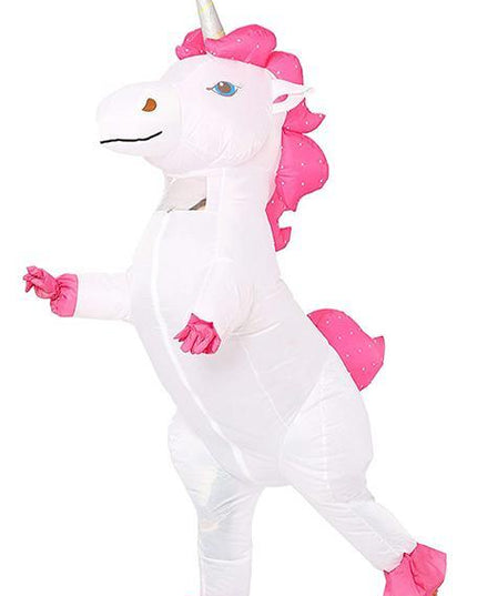White Inflatable Unicorn Costume