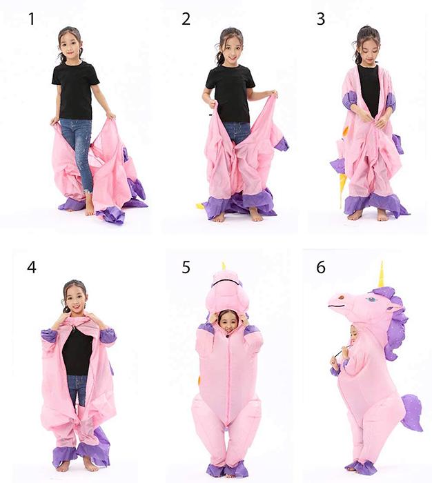 Full-Body Unicorn Inflatable Costume