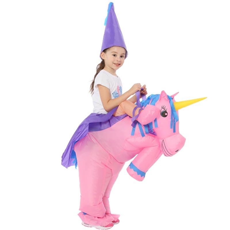 Girl's Sparkle Unicorn Inflatable Costume