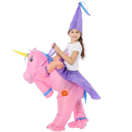 Girl's Sparkle Unicorn Inflatable Costume