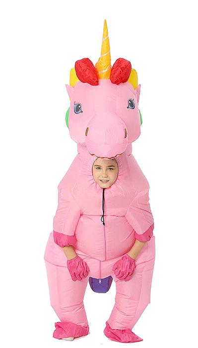 Colored Unicorn Inflatable Costume