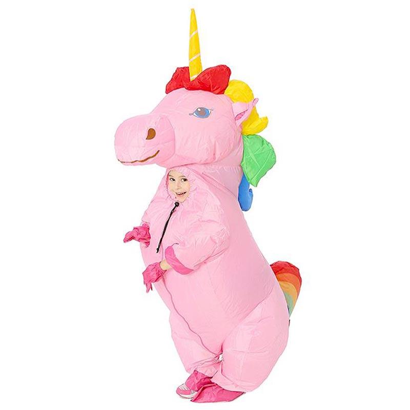 Colored Unicorn Inflatable Costume