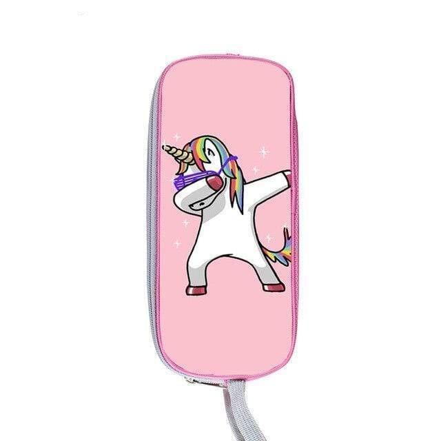 dabbing unicorn pencil case