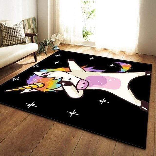 Dabbing Unicorn Rug