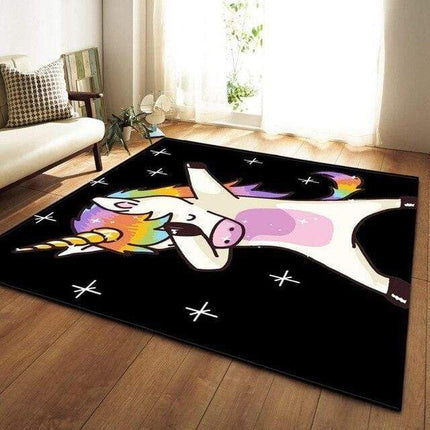 Dabbing Unicorn Rug