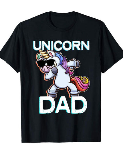 Dabbing Unicorn Dad Shirt | 🦄 Kawaii Unicorn Store