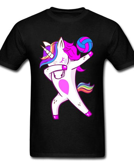 Dabbing Unicorn Volleyball Shirt | 🦄 Kawaii Unicorn Store