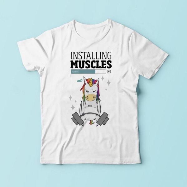 Deadlifting unicorn shirt top
