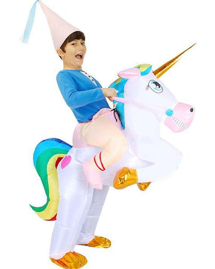 Inflatable Riding Unicorn Costume