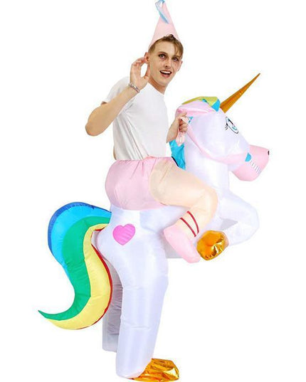 Inflatable Riding Unicorn Costume