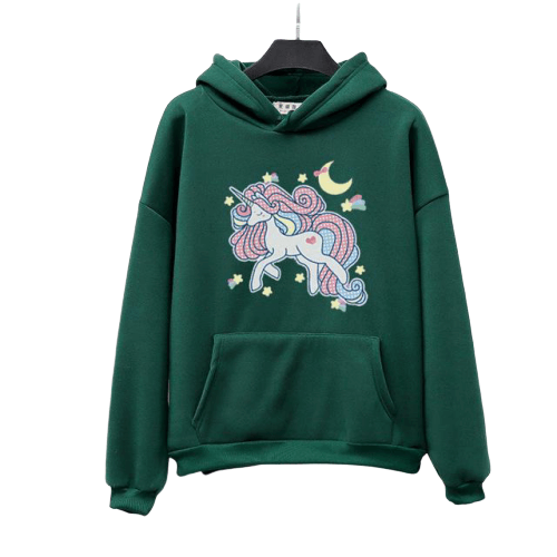 Hairy Unicorn Hoodie Kawaii Unicorn Store