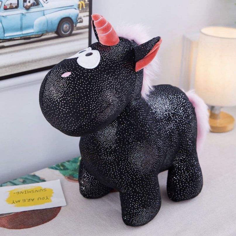 Black Unicorn Plush