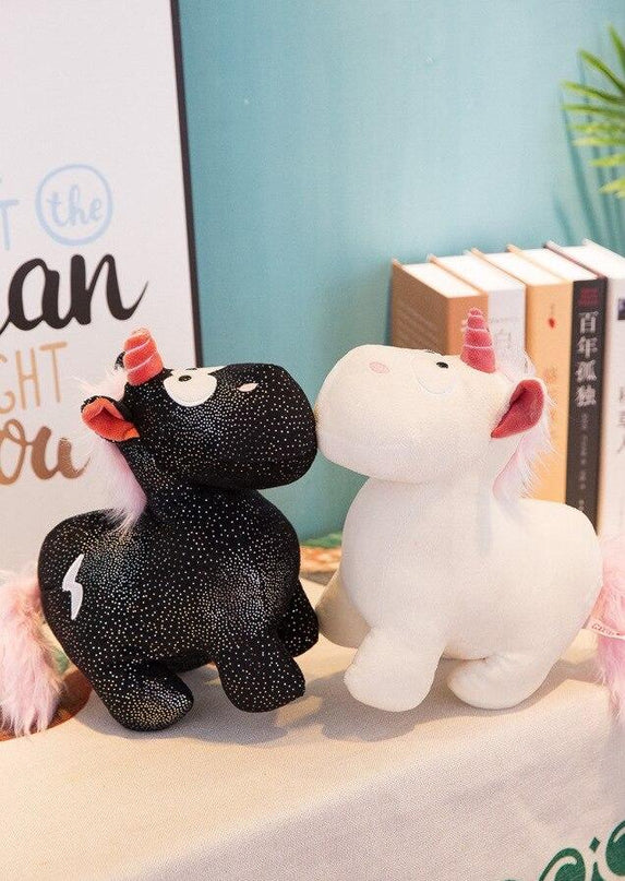 Black Unicorn Plush